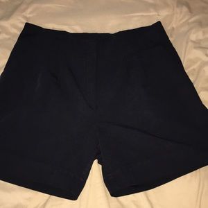 Shorts black pleated shorts